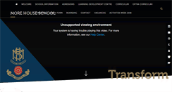 Desktop Screenshot of morehouseschool.co.uk